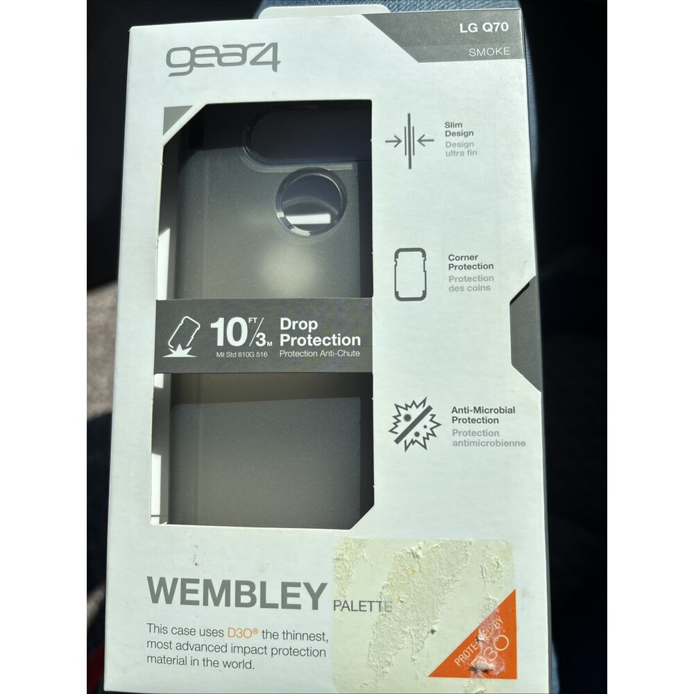Gear4 Wembley Palette Hard Case for LG Q70 Smartphone - Smoke